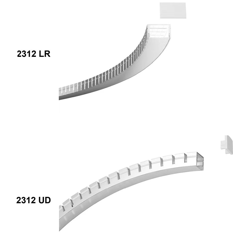 Aluminum LED Profile Light Strip Diffuser For 12mm Addressable White LED Strip Aluminum LED Profile Light Strip Diffuser For 12mm Addressable White LED Strip